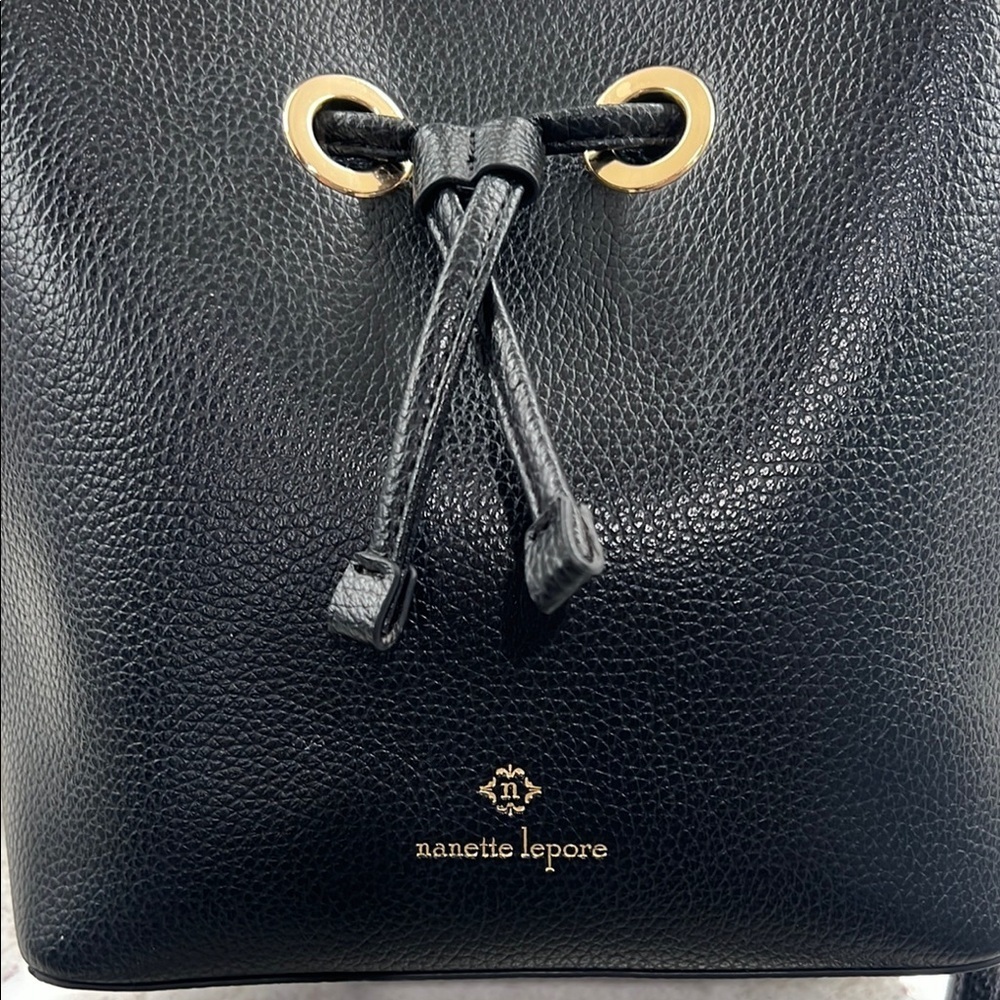 Nanette Lepore Loraine Crossbody Drawstring Bucket - Picture 2 of 7